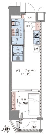 CREATIF蔵前の間取り