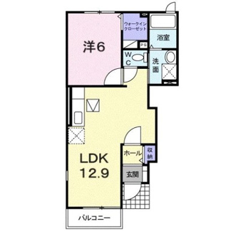 【間取り】 | プラシード野中Ｂ