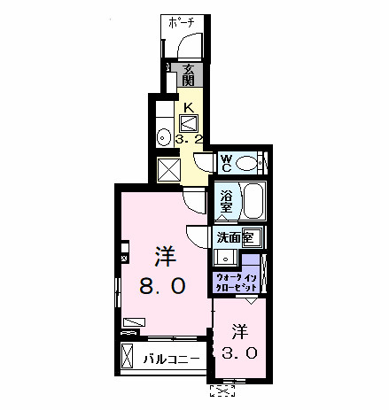 アルドーレ（Ａｒｄｏｒｅ）の間取り