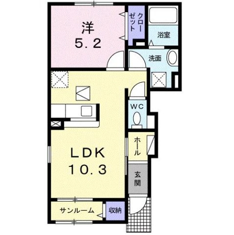 クロッシングⅡＡの間取り