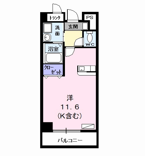 メゾンカルムの間取り