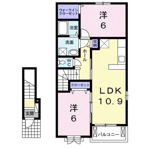 グラシオッソ　Ⅱの間取り