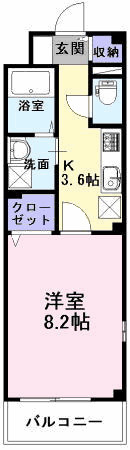 ユーヴェＳⅢの間取り