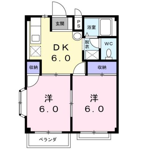 ＹＮハイツＢの間取り