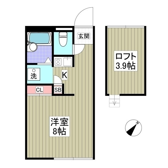上前ハイツIの間取り