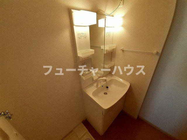 フェリーチェ　レナール　Ⅱの洗面所|ゆったりとスペースのある洗面所