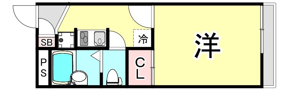 レオパレス甲東園の間取り