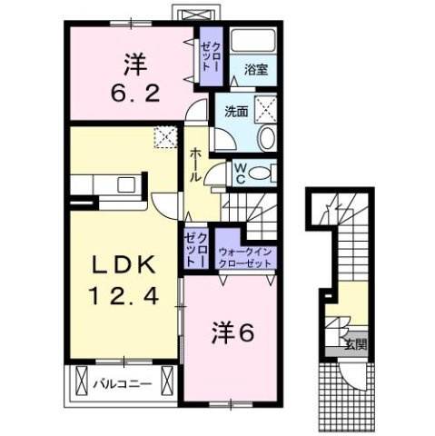 ノーブルＲ・Ｓ　Ａの間取り