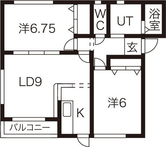アプローズ B棟の間取り