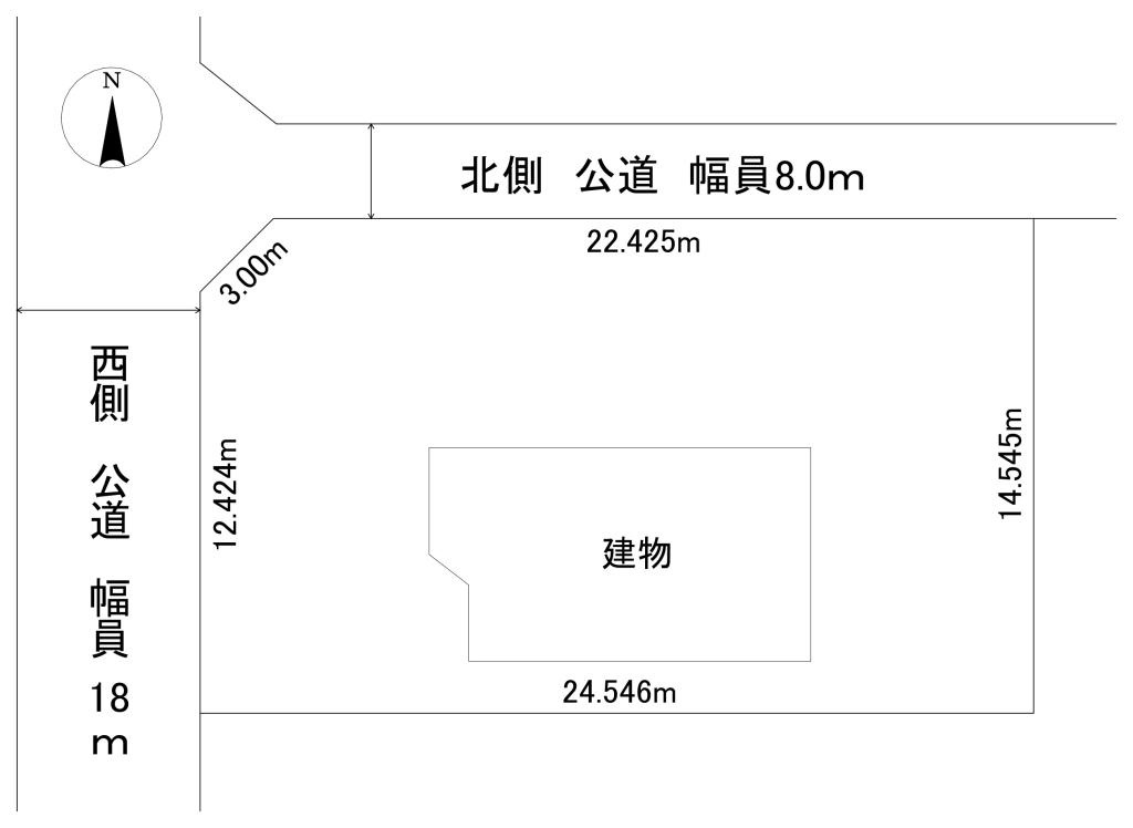 北見市美山町西５丁目４７番地４２　店舗の区画図