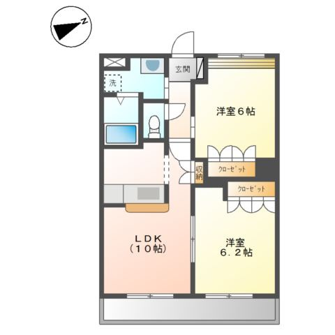 クリスタージュ・ファミリアの間取り