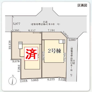 【区画図】 | ☆☆☆新築分譲　郡山市安積荒井３丁目第２H　全２棟-②　長期優良住宅♪ | 全体区画図です！！