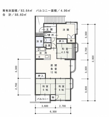 ベルエスポア石ナ曽根の間取り