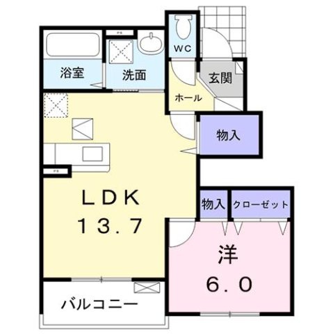 【間取り】 | メゾン　ヴィオラ