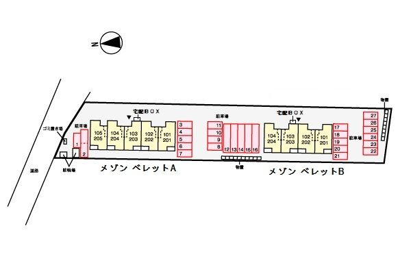 メゾン　ベレット　Ａの駐車場