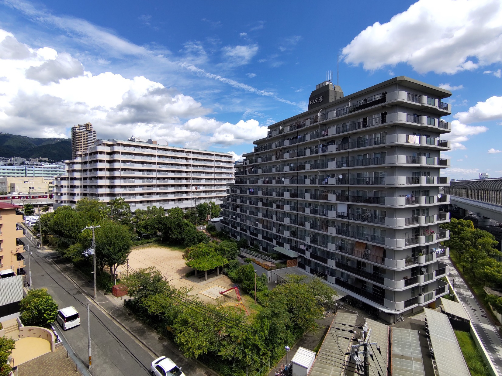 神戸市灘区大石東町２丁目のマンションの展望