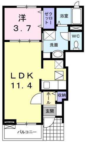 アロッジオの間取り