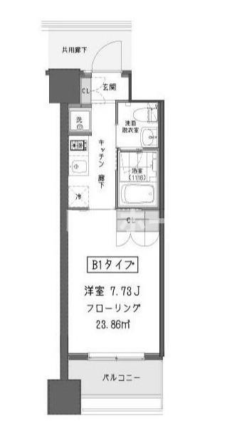 ガーデン蒲田の間取り
