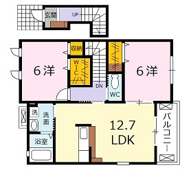セレーノ　Gの間取り