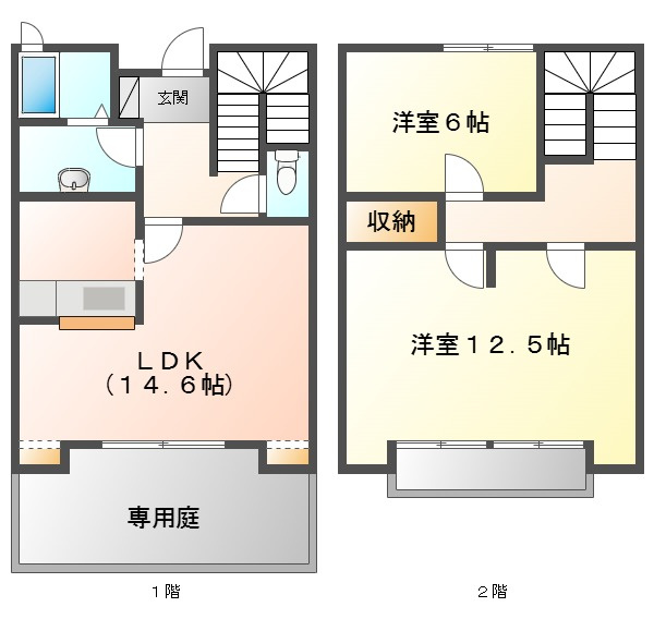 オリーブテラス　Ａの間取り