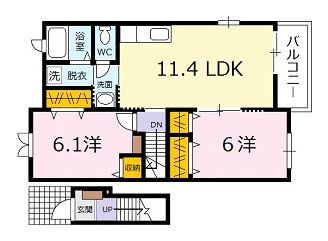 マイネ　ファミーリエ　Ⅰの間取り