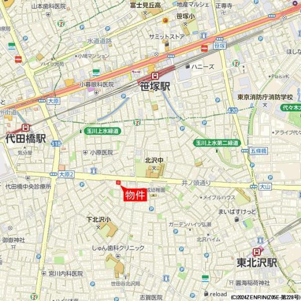 シルクロードビルの地図