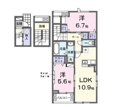 【間取り】 | ラヴィアンローズ | ラヴィアンローズ(Good Home)
※完成時の現況が優先されます