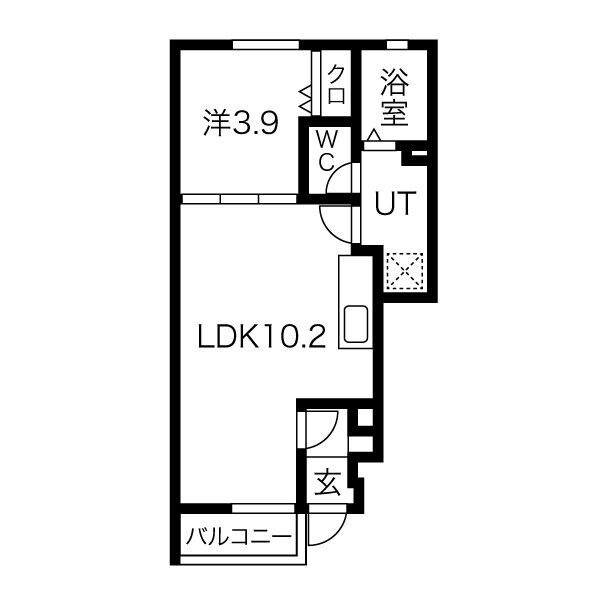 カプラン飾磨Ⅴの間取り