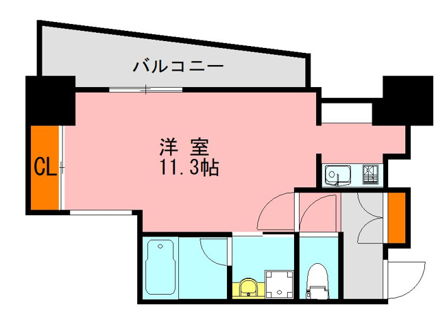 【間取り】 | アソシアグロッツォ天神ミッドシティ