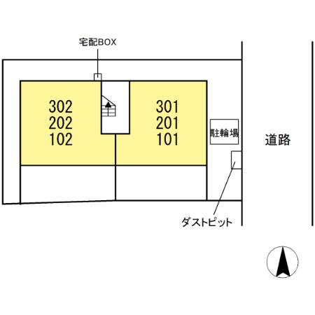 ベルフォレ豊田の区画図