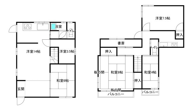 神戸市須磨寺町中古戸建の間取り|多様化する住まいのお悩みを当社へお気軽にご相談下さい