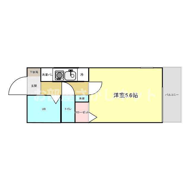 WestLagoon霞ヶ丘【おとり物件なし】#学生・社会人にオススメ！初期費用分割払いOK！の間取り