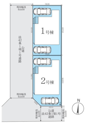 【区画図】 | 大和市中央3期 新築戸建 全2棟