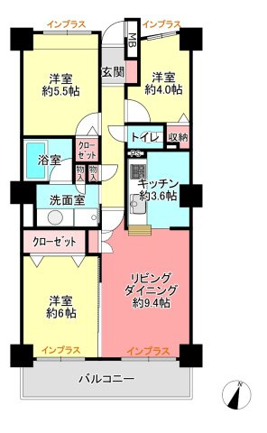 【間取り】 | サンフィール大宮宮原