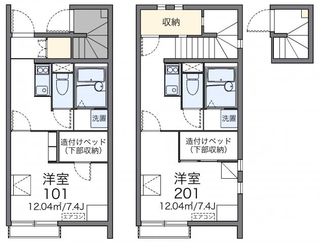 レオネクストラバーズⅢの間取り|画像2