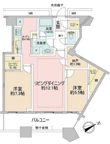 【間取り】 | 芝浦アイランドケープタワー