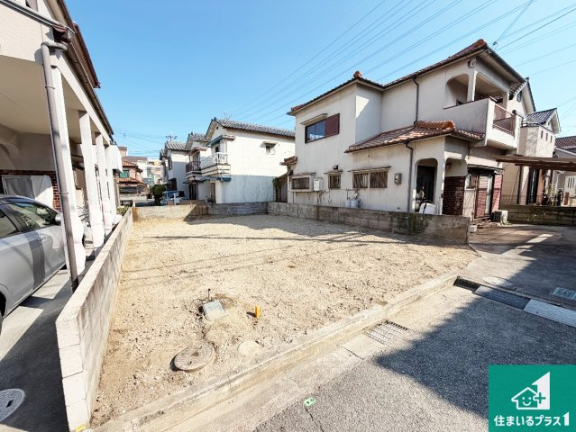 加古川市別府町別府　第2期　新築一戸建ての外観|周辺は落ち着いた街並みの住宅地！子育てがしやすい住環境です！まだ未完成ですが、現地でしかわからない事もございます。是非一度ご覧ください。