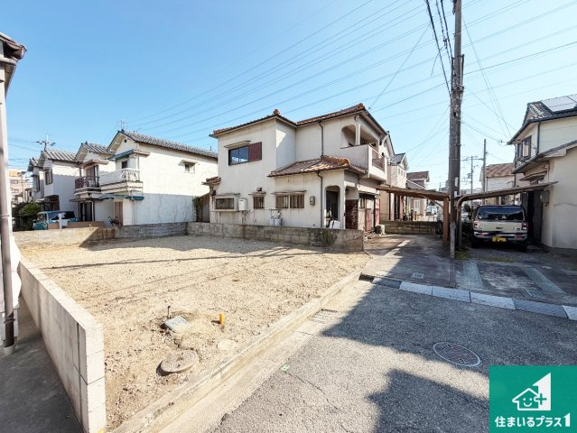 加古川市別府町別府　第2期　新築一戸建ての前面道路含む現地写真|周辺は落ち着いた街並みの住宅地！子育てがしやすい住環境です！まだ未完成ですが、現地でしかわからない事もございます。是非一度ご覧ください。