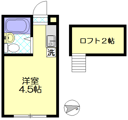 エレベーターはありません。ロフトを収納として使えます♪