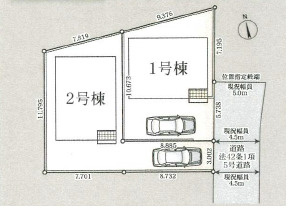 平塚市横内第27　新築戸建　全2棟2号棟の区画図