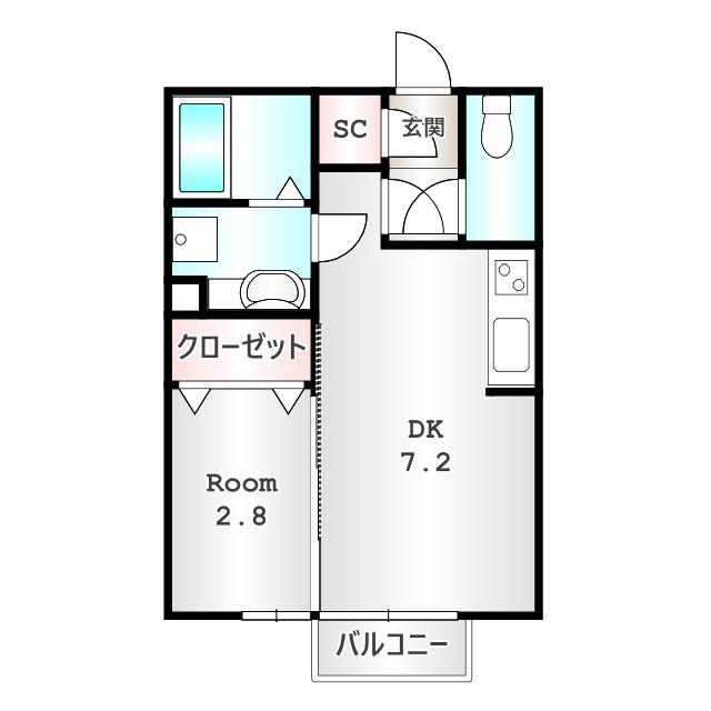 勝山　Bの間取り|他社様掲載物件もまとめてご紹介、ご案内可能です(^^)/