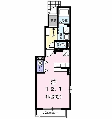 【間取り】 | グレイスパークＢ(グレイスパークビー)