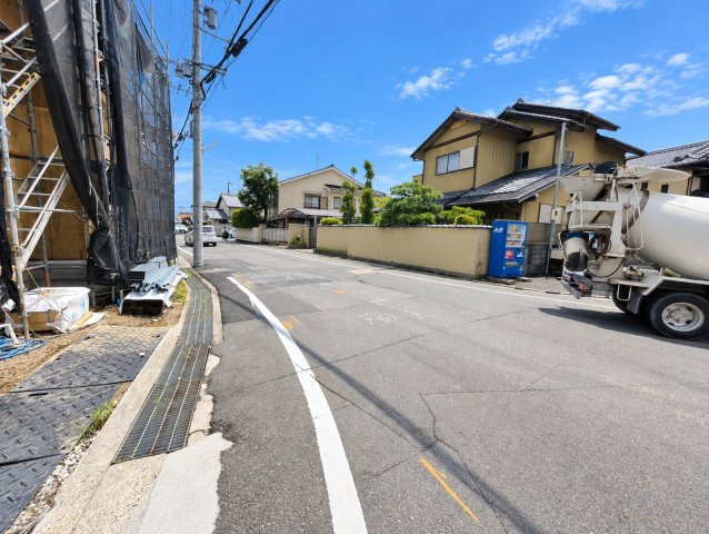 上賀茂池端町A号地の前面道路含む現地写真