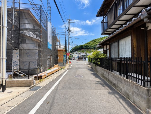 上賀茂池端町A号地の前面道路含む現地写真