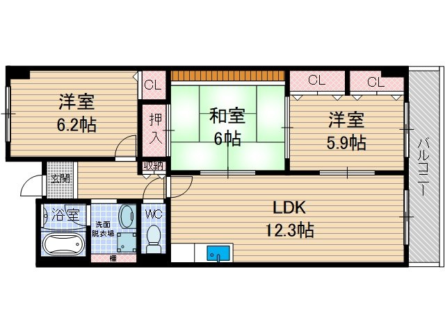 【間取り】 | サニーウェル南茨木