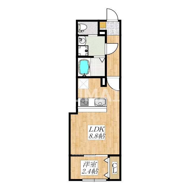 KEIAI RESIDENCE 宮原Ⅱの間取り|間取りです！