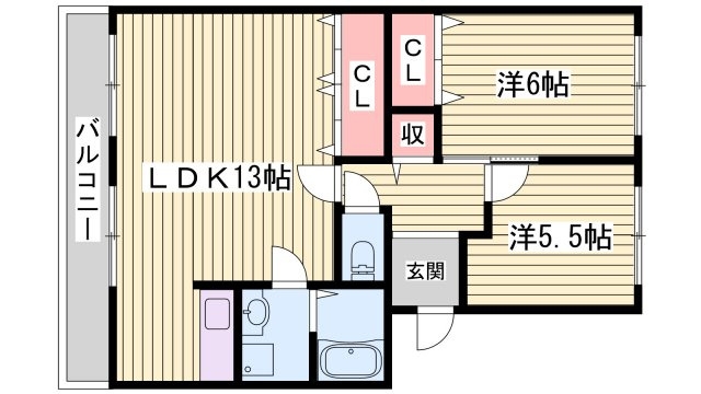 パラシオン有瀬の間取り