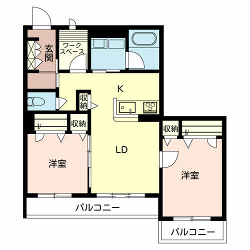 シャーメゾン小柳の間取り