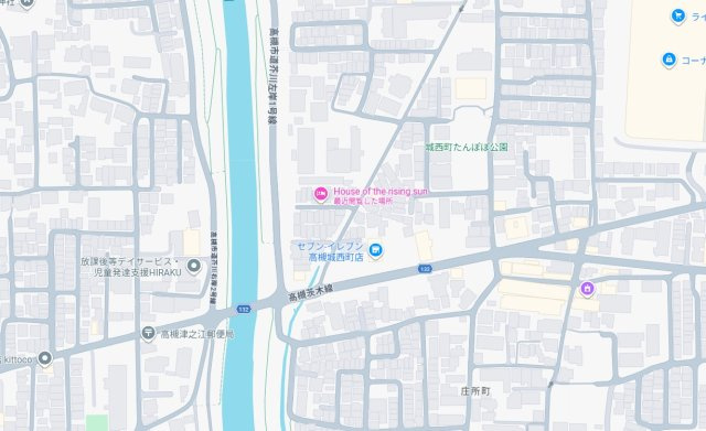 高槻市城西町　第1期　新築一戸建ての地図