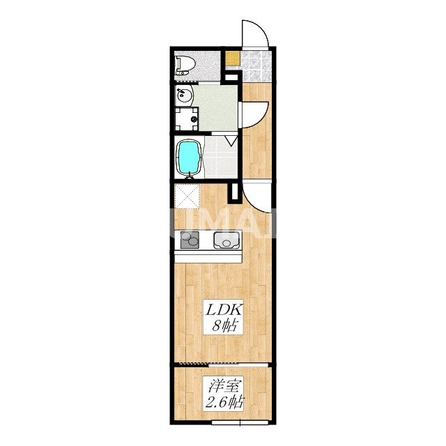 KEIAI RESIDENCE 宮原Ⅱの間取り|間取りです！